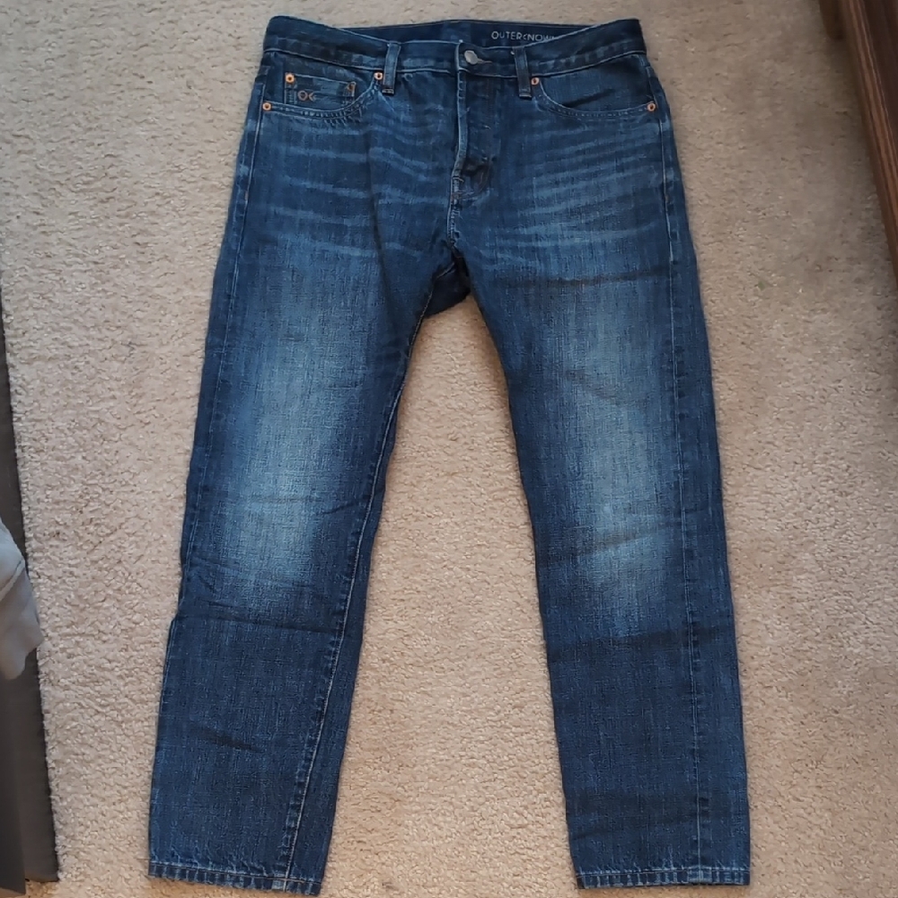 Outerknown Men's Indigo Slim Straight Jeans